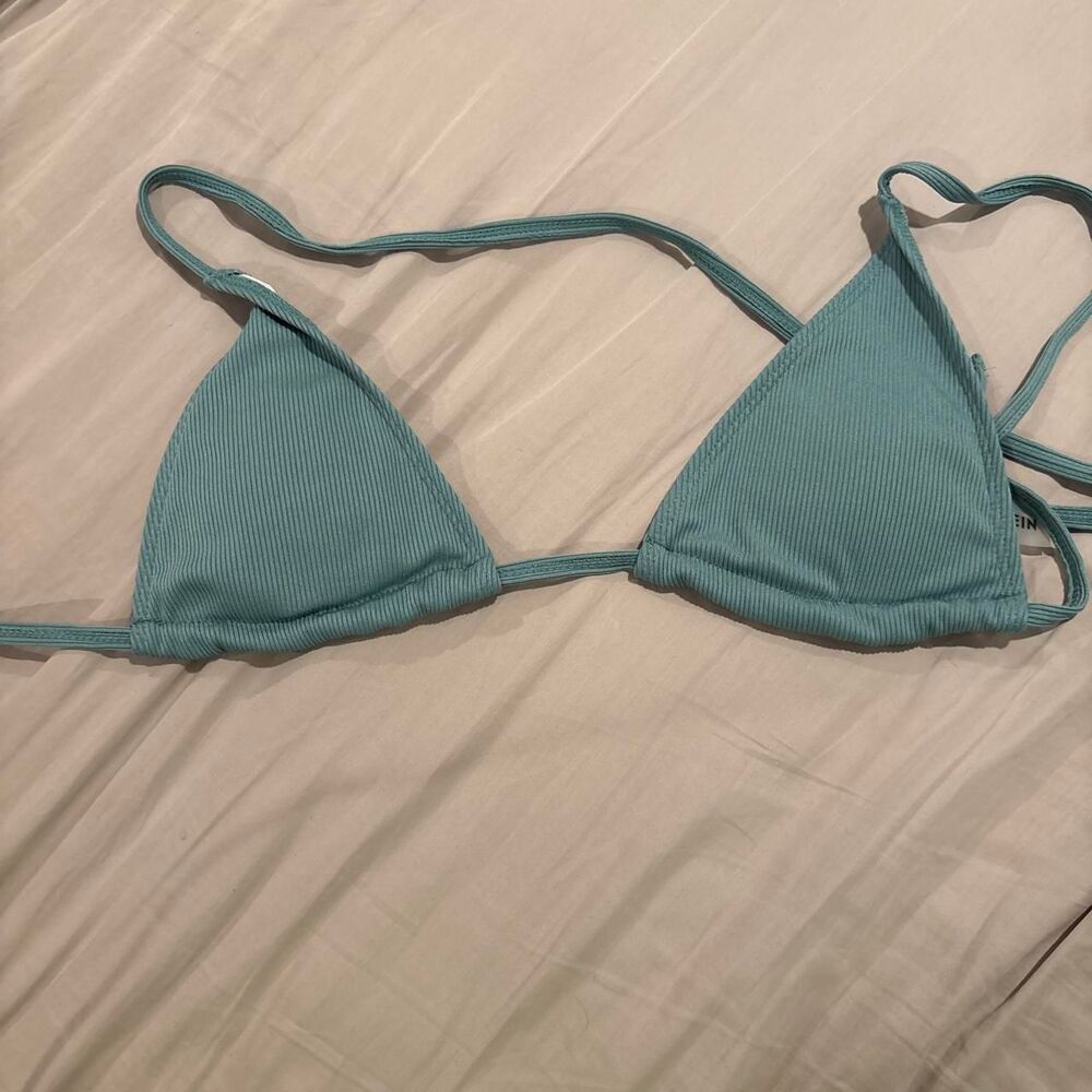 Shein Women's Blue and Green Bikini-and-tankini-tops
